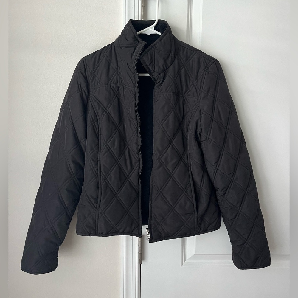 Weatherproof Garment Company Women's Reversible Black Size S Quilted Jacket Coat